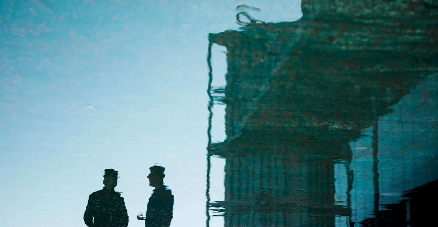 Construction workers silhouette
